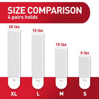 Command XL Picture Hanging Strips 20 Pairs White Heavy Duty 20lb Damage-Free Han by Command