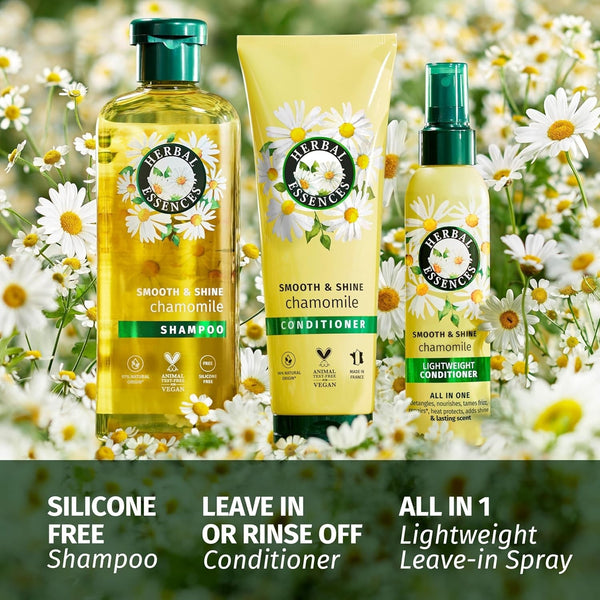 Herbal Essences Chamomile Smooth & Shine Set with Shampoo, Conditioner & Spray