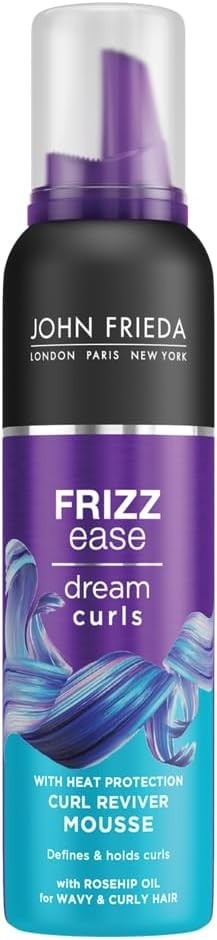 John Frieda Frizz Ease Dream Curls Reviver With Heat Protection, Mousse, 200 ml by JOHN FRIEDA