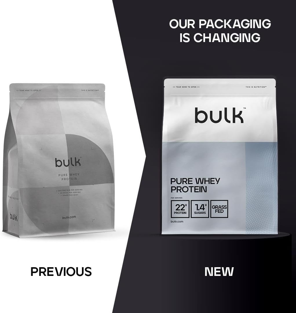 Bulk Pure Whey Protein Powder Chocolate | Low Sugar Muscle Recovery Shake by Bulk