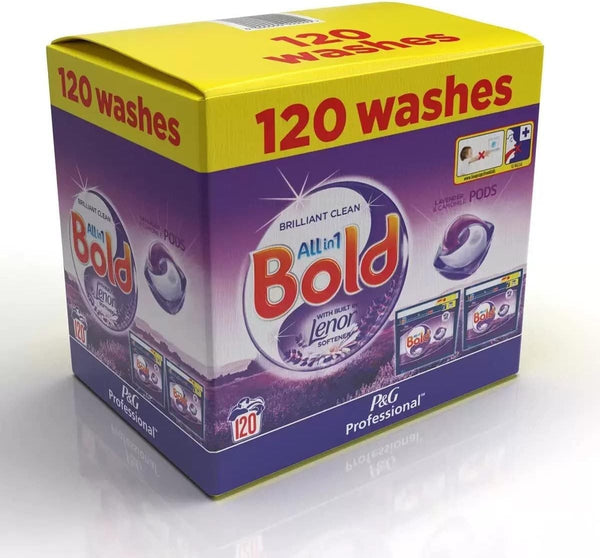 Bold All in One Laundry Pods Lenor Softener Lavender