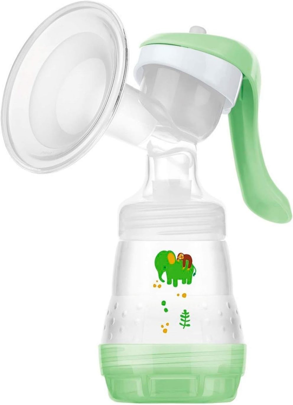 MAM E102 Manual Breast Pump + Anti-Colic Bottle 0+ Months Ergonomic Design by MAM