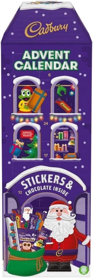 Cadbury Chocolate Advent Calendar 312g | Milk Chocolate Xmas Gift Box Vegetarian by Cadbury