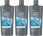 Dove Men+Care 3-in-1 Body Face Hair Wash 700ml x3 | Hydrating Clean Comfort by DOVE MEN + CARE