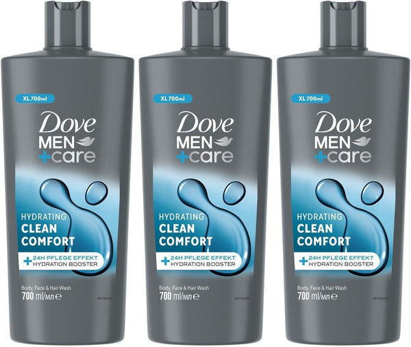 Dove Men Care 3 In 1 Hydrating Body Face Hair Wash 700ml