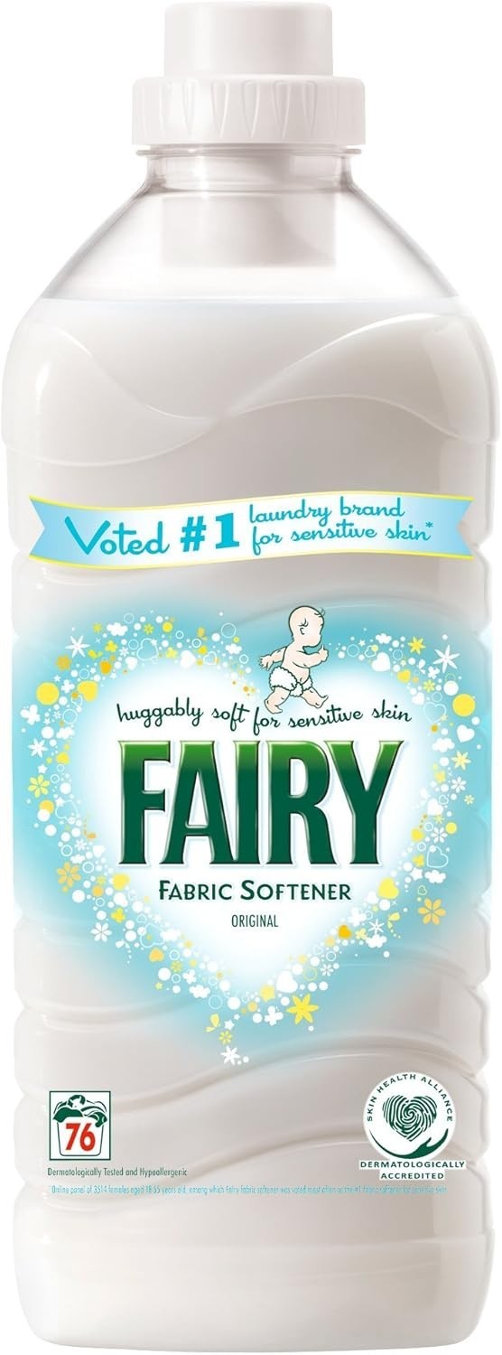 Fairy Non Bio Fabric Softener 1.9L 76 Washes | Sensitive Skin Lily Jasmine Scent