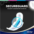 Always Ultra Secure Night Pads Size 4 With Wings 18 Pack Sanitary Protection by Always