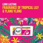 Surf Tropical Lily 3in1 Laundry Capsules 81 Washes | Fresh Pods 3x27 by Surf