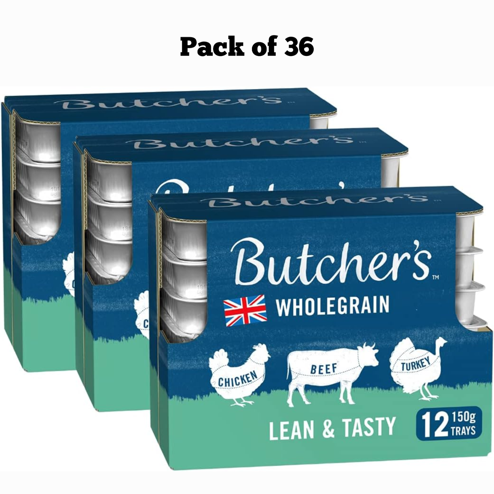 Butcher's Lean & Tasty Wet Dog Food Trays Meaty Variety 150g –Healthy Grain Free by Z Store