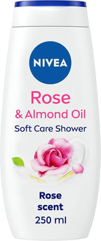 NIVEA Shower Gel Indulgent Moisture Rose 250ml Pack of 6 Moisturising Body Wash by NIVEA