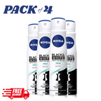NIVEA Black & White Invisible Fresh Deodorant Spray 250ml x4 Women 48H by NIVEA