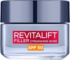 L'Oréal Revitalift Filler Anti-Wrinkle Day Cream SPF50 + Hyaluronic Acid 50ml by L'Oreal Paris