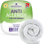 Slumberdown Single Duvet 15 Tog | Anti Allergy, All Seasons Quilt 135x200cm by Slumberdown