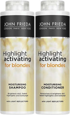 John Frieda Sheer Blonde Shampoo & Conditioner Duo 2x500ml Moisturising Set by JOHN FRIEDA