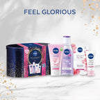 NIVEA Feel Glorious Women’s Skincare Gift Set 5pc Micellar Water Mask Cream Tin by NIVEA