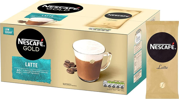 NESCAFÉ Gold Latte Instant Coffee Sachets – Creamy Barista Style Latte Drink 40x15.5g