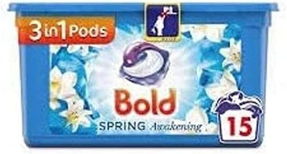 Bold 3in1 Pods Spring Awakening 15 Washes Laundry Detergent Capsules by BOLD