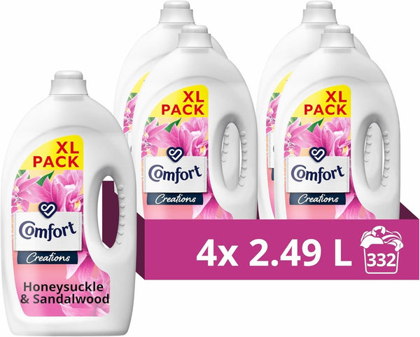 Comfort Honeysuckle Sandalwood Fabric Conditioner 4x2.49L