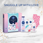 NIVEA Snuggle Up With Love Gift Set | 5 Pc Women’s Skincare & Socks Christmas by NIVEA