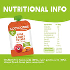 Kiddylicious Apple & Sweet Potato Baby Food Pouches 100g x6 | 6+ Months | Vegan by Kiddylicious