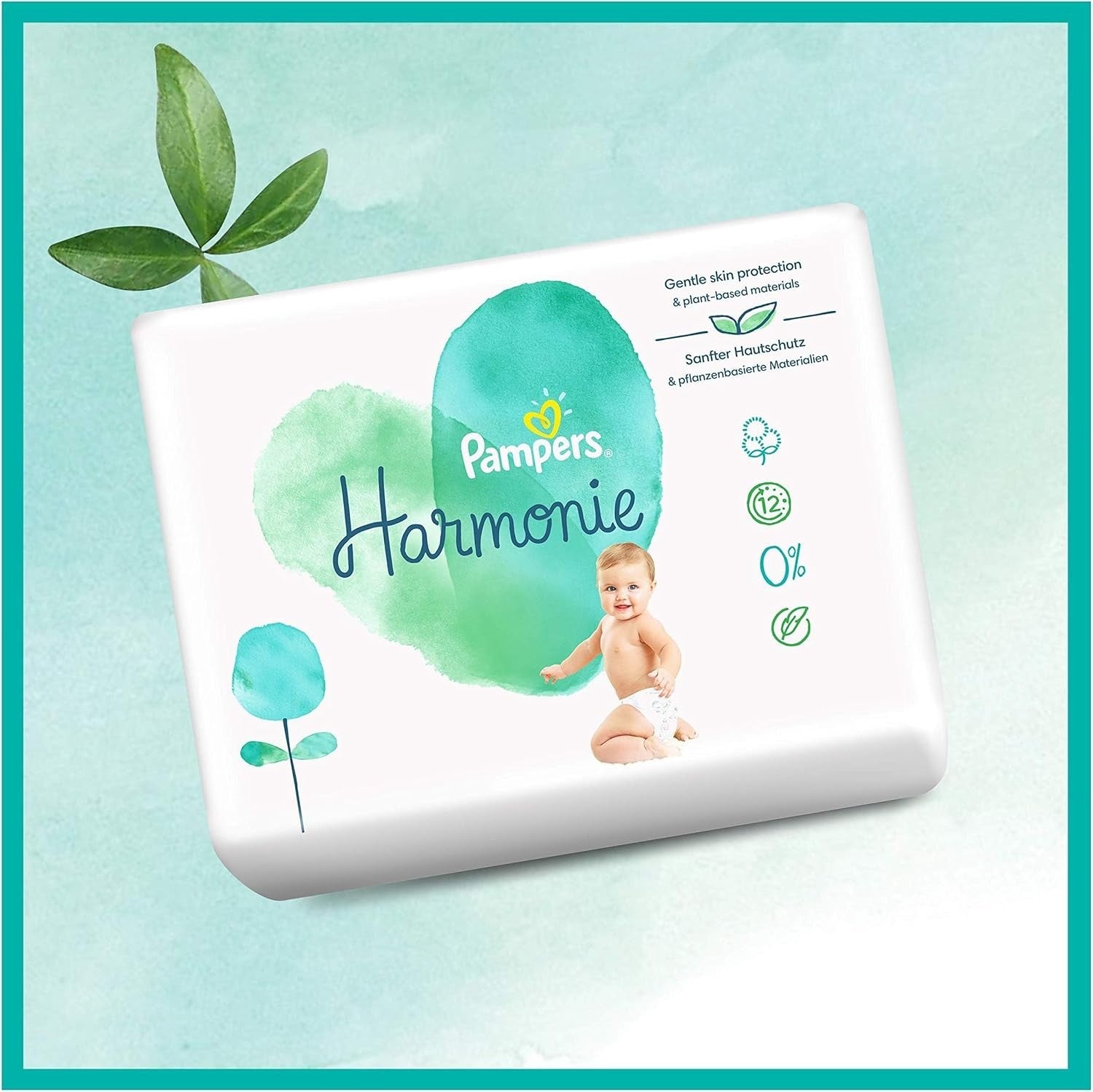 Pampers Baby Nappies Size 4 9-14kg Harmonie Monthly Pack 160 Eco-Friendly Diaper by Pampers