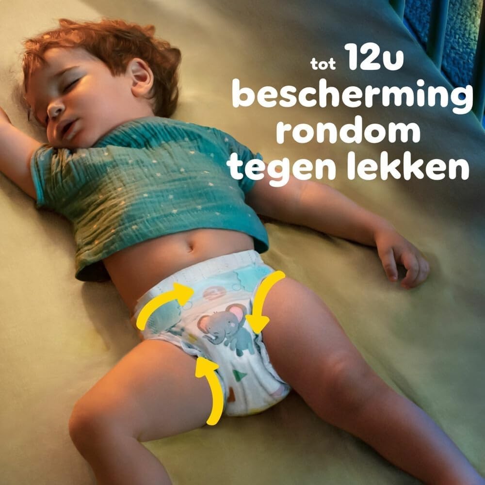 Pampers Baby-Dry Nappies Size 8 XL 17kg+ 120 Pack Monthly Box Leak Protection by Pampers