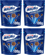 Milky Bar Magic Stars Chocolate Sharing Bag Bundle | 4x100g White Chocolate by Milky Way