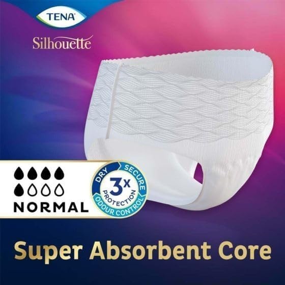 Tena Lady Silhouette Pants Normal Medium 3x6 Pack | Women Incontinence Pants by Tena