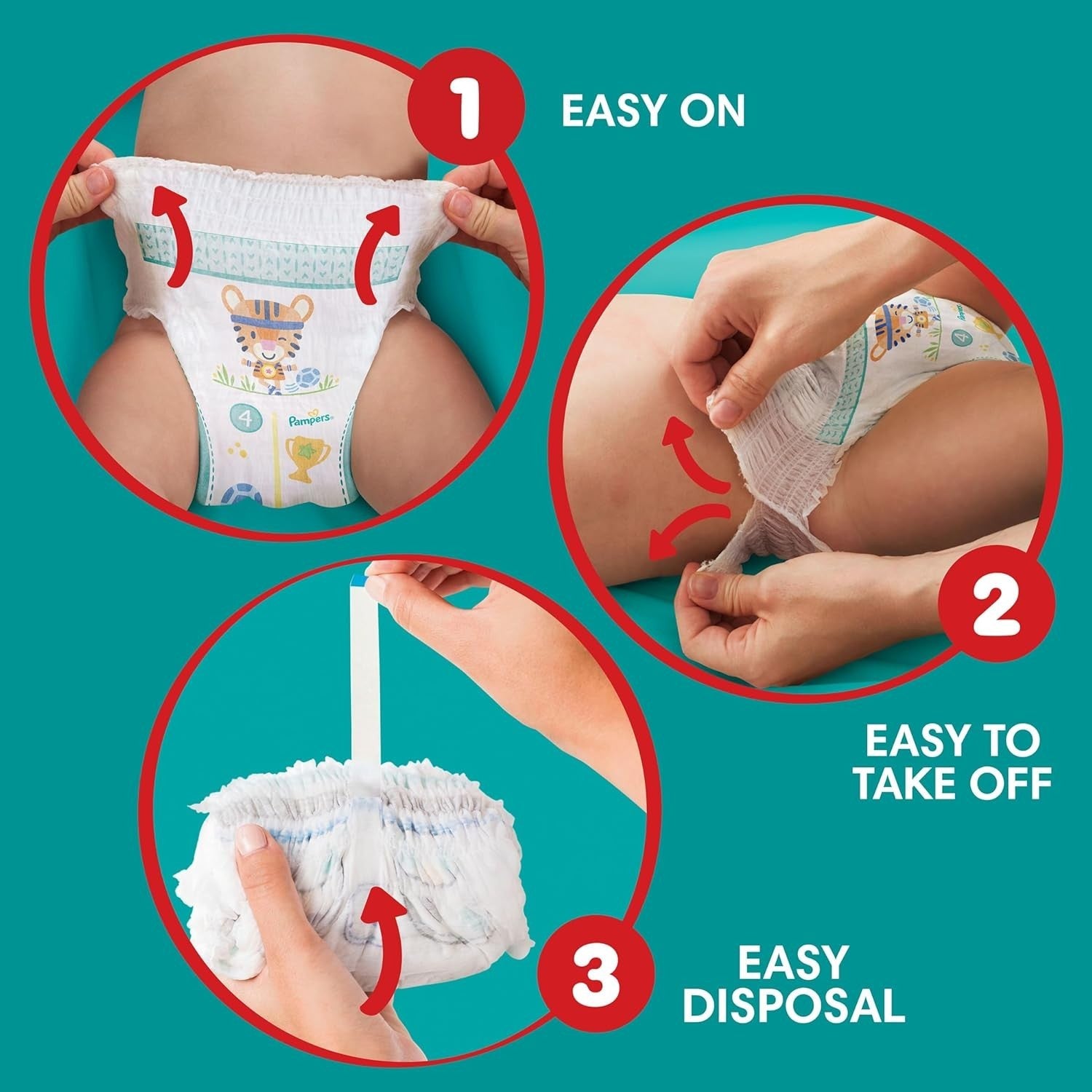 Pampers Baby-Dry Nappy Pants Size 5 (160 Count) – Monthly Pack, 12–17kg Babies by Pampers