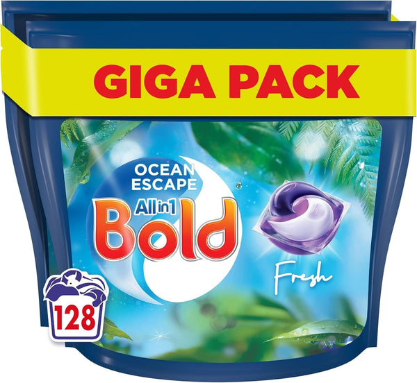 Bold All In 1 Pods Ocean Escape Detergent And Softener