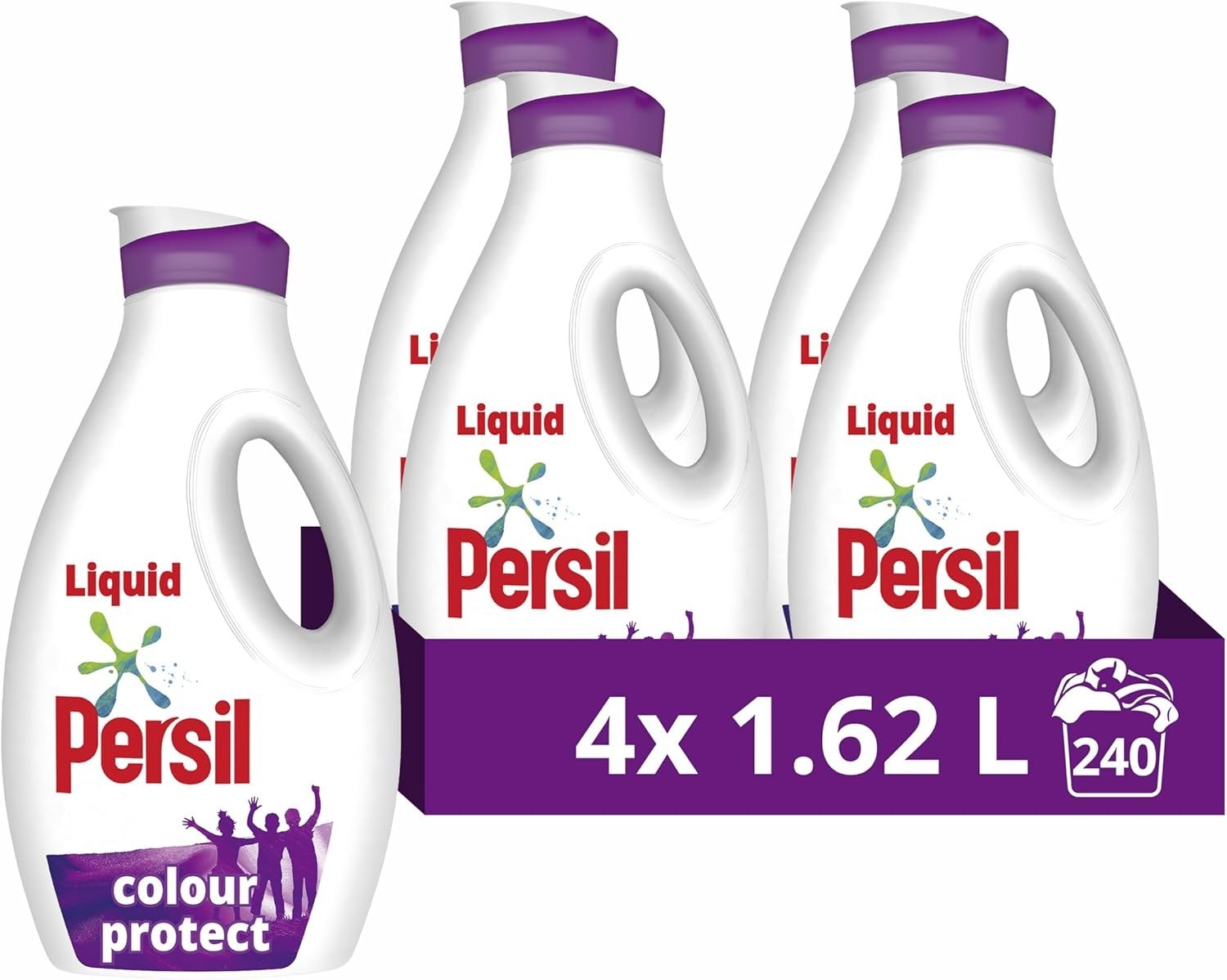 Persil Colour Laundry Liquid Detergent 4x1.62L 240 Washes Concentrated Fresh by Persil