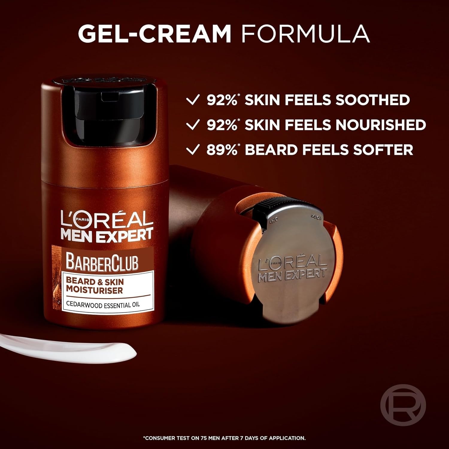 L'Oreal Men Expert Barber Club Beard & Face Moisturiser 50ml Cedarwood UK by L’Oréal Paris men expert