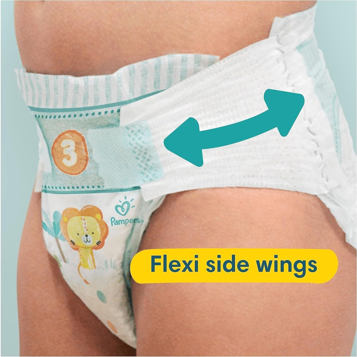 Pampers Baby-Dry Size 4 Nappies 204 Pack | 9-14kg | Stop & Protect Pocket by Pampers