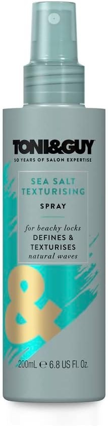 Toni & Guy Sea Salt Texture Spray 200ml Hair Spray for Natural Waves & Volume