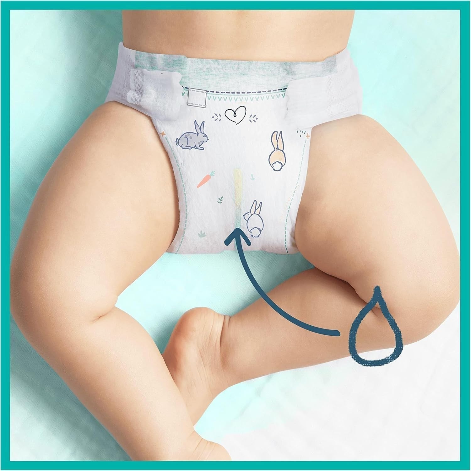Pampers Harmonie Nappies Size 2, 132 Count | Baby Diapers 4-8kg Gentle Care by Pampers