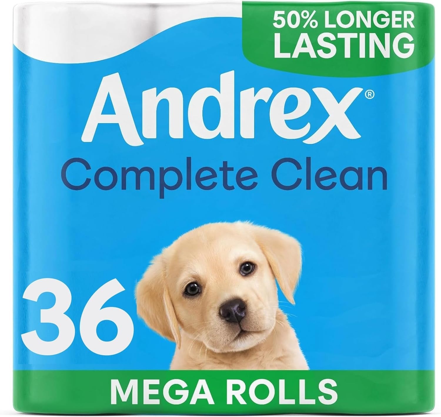 Andrex Complete Clean Mega Toilet Roll 36 XL Rolls Soft Strong Tissue Pack by Andrex