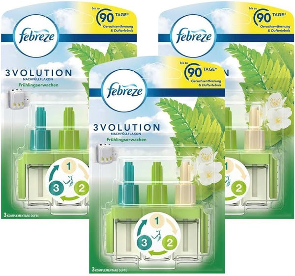 Febreze 3Volution Plug In Refill Rose Scent 20ml x3 Pack | Air Freshener