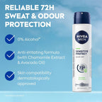 NIVEA Men Sensitive Protect Deodorant Spray 250ml | 72H Anti-Perspirant Care by Nivea Men