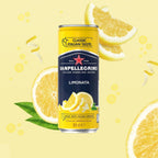 San Pellegrino Sparkling Lemon Drink 12x330ml Cans Classic Italian Soft Drink by San Pellegrino
