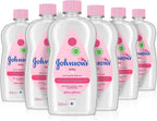 Johnson's Baby Oil 500ml x6 | Fragrance-Free Moisturising Oil for Baby Skin by JOHNSON'S