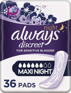 Always Discreet Maxi Night Pads for Women 36 Count by Always