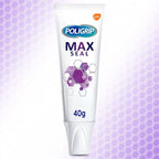 Poligrip Denture Adhesive Max Seal Fixative Cream 40g Pack of 6 Secure Fit by Poligrip