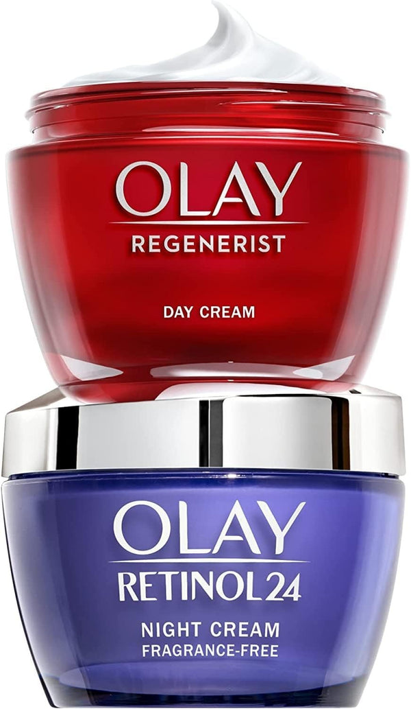 Olay Regenerist Day & Night Cream Set Retinol24 Night + Hyaluronic Acid Day