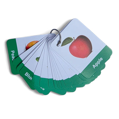 Fruit and Vegetable Flashcards – Educational Toddler Learning Cards with Durable Design