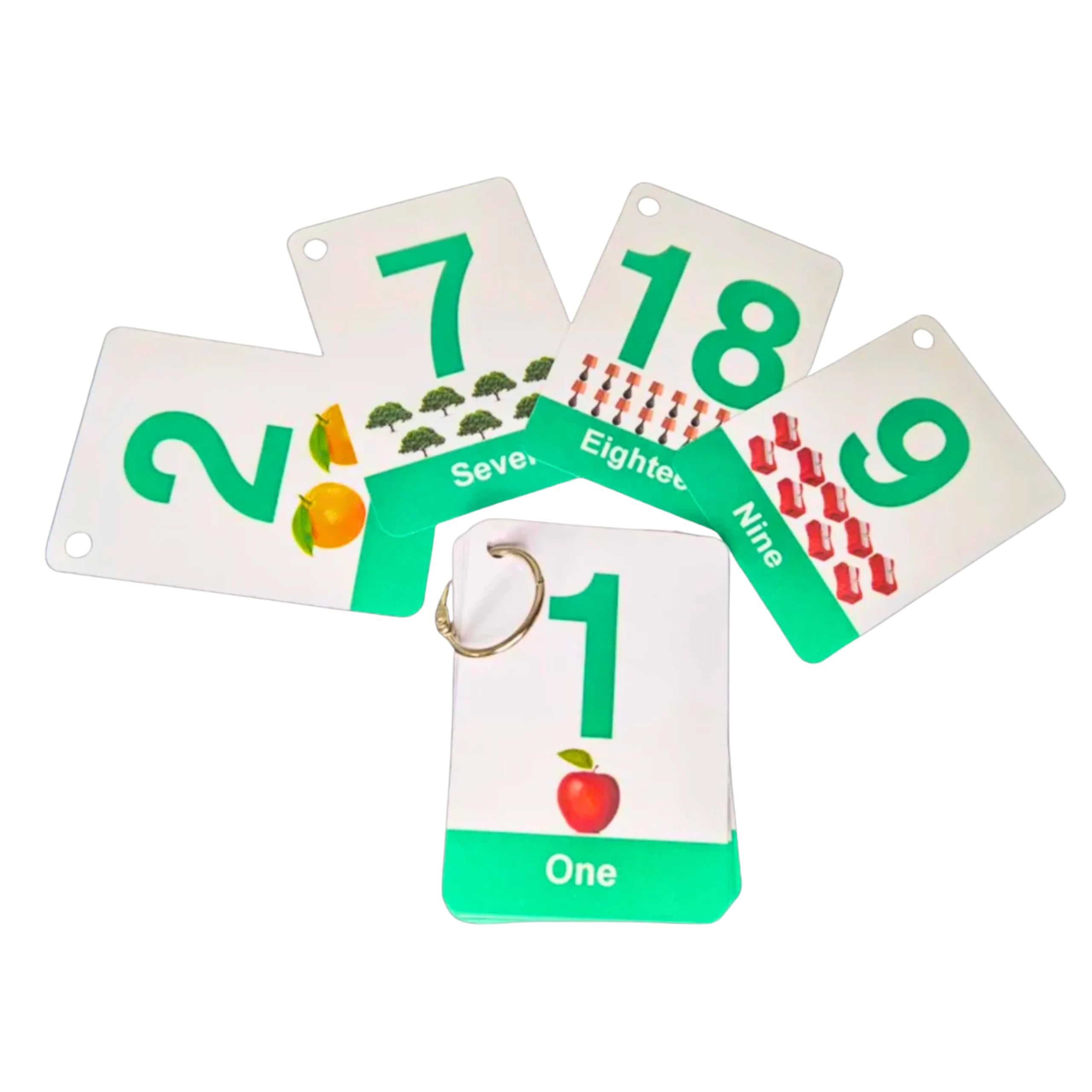 Counting Number Flashcards 1 to 20 for Toddlers Laminated by Zstore
