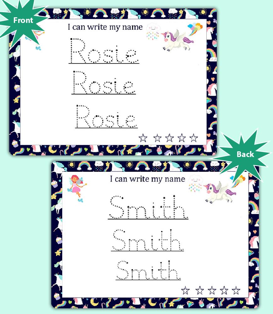 Learn to Write Tracing Set for Kids Age 6 Months Alphabet, Numbers, Shapes & Name by ZStore
