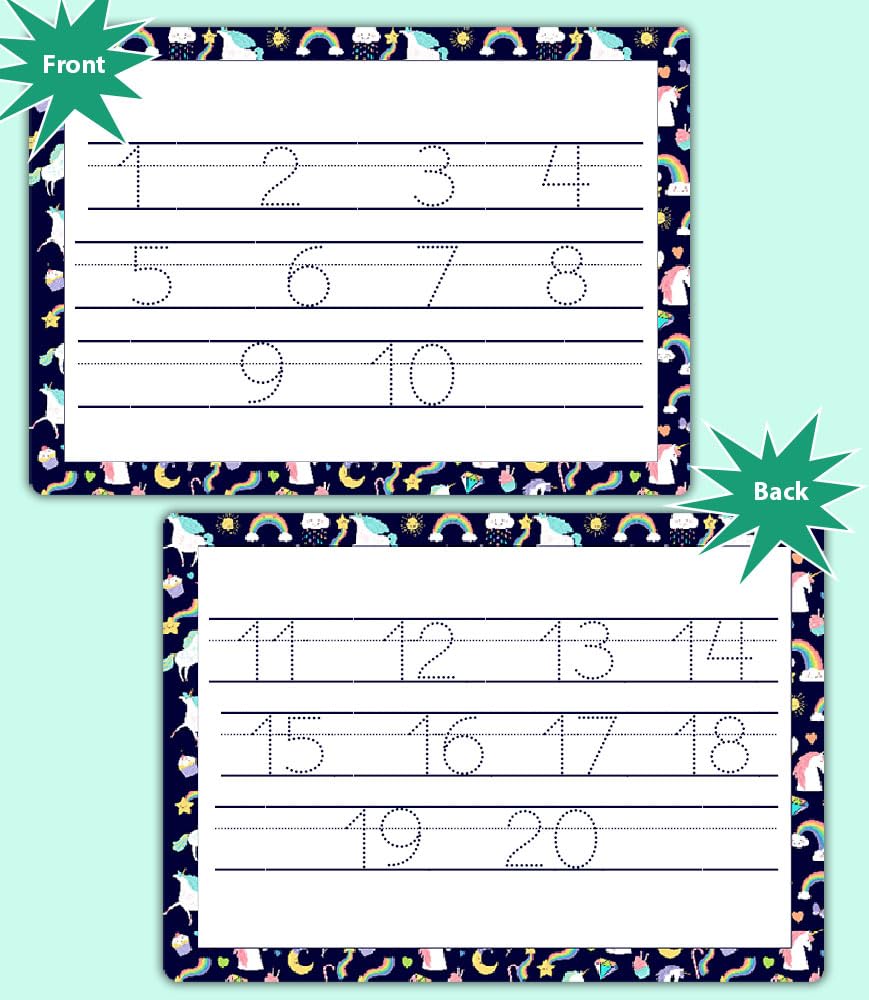 Learn to Write Tracing Set for Kids Age 6 Months Alphabet, Numbers, Shapes & Name by ZStore