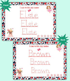 Smart Handwriting Sheets Letters, Numbers, Shapes & Custom Name Practice Handwriting & Early Learning For Kids by ZStore