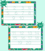 Personalized Name, Alphabet, Numbers & Shapes Sheets For Kids Write Wipe Tracing Mats With Erase Pen by ZStore