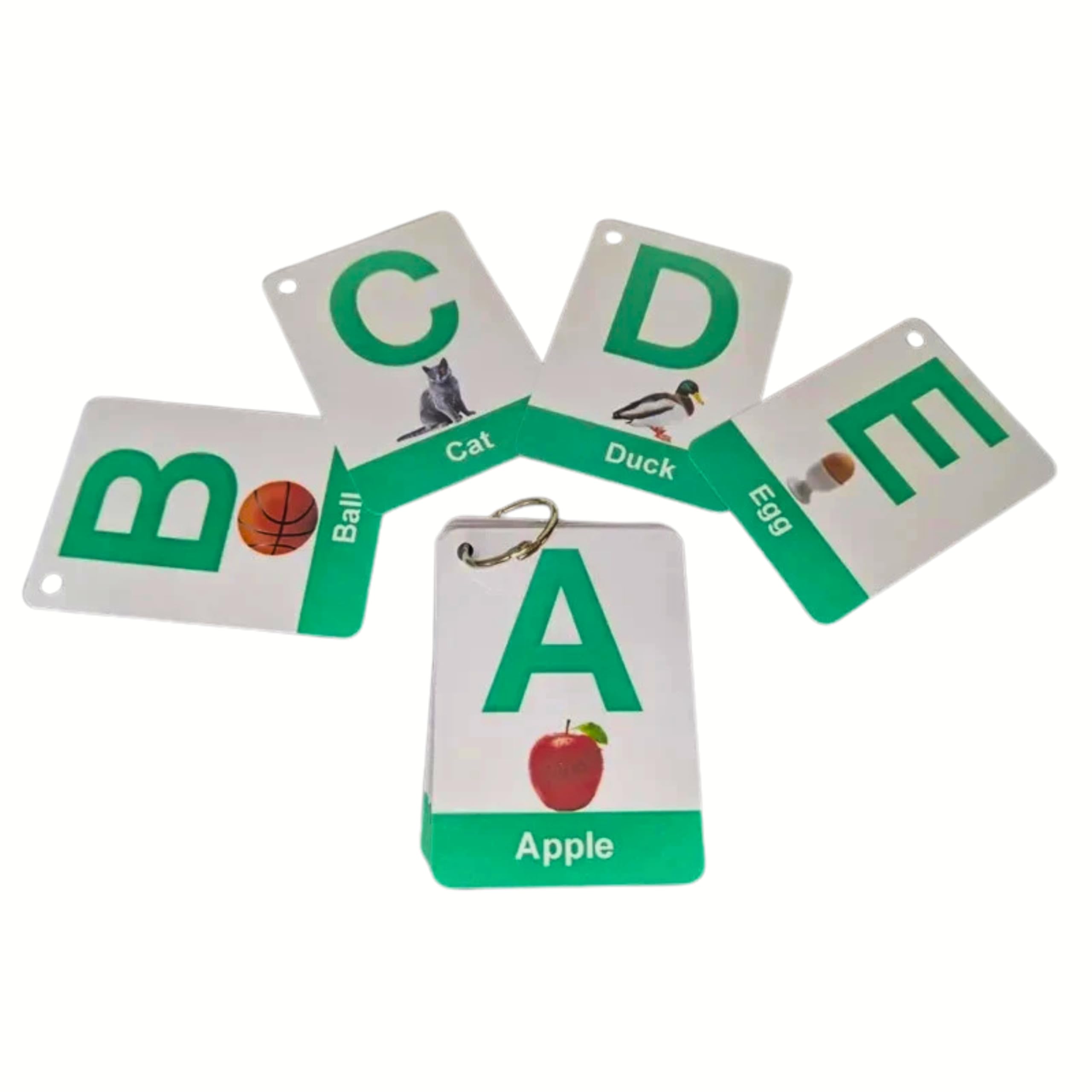 Alphabet Flashcards Pictures and Words 26 Ring Bound by Zstore